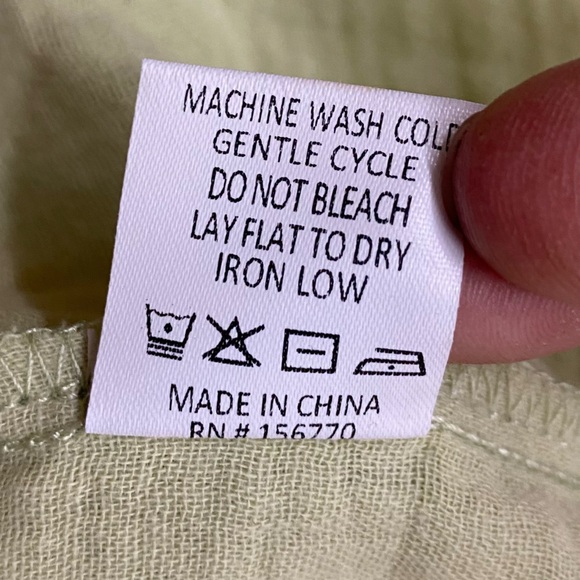 Salt Light Green Slubbed Cotton Puff Sleeve Cottagecore Blouse S - Picture 5 of 15